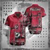 Atlanta Falcons Nfl Hawaiian Shirt Skull Printed 3D New Trend Summer For Best Fans, NFL Hawaiian Shirt