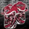 Atlanta Falcons Nfl Hawaiian Shirt Tropical Patterns Beach Shirt New Trends Gift For Sports Fans, NFL Hawaiian Shirt