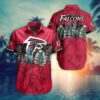Atlanta Falcons Nfl Hawaiian Shirt Tropical Patterns Graphic Gift For Fan Nfl, NFL Hawaiian Shirt