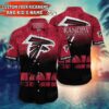 Atlanta Falcons Nfl Personalized Hawaiian Shirt Tropical Pattern Trends Summer Custom Your Name And Child’S Name, NFL Hawaiian Shirt