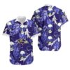 Baltimore Ravens Coconut Leaves And Skulls Hawaii Shirt Summer Collection, NFL Hawaiian Shirt