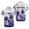 Baltimore Ravens Coconut Trees Nfl Gift For Fan Hawaiian Graphic Print Hawaiian Shirt, NFL Hawaiian Shirt