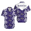 Baltimore Ravens Flowers Hawaii Shirt Summer Collection, NFL Hawaiian Shirt