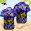 Baltimore Ravens Hawaiian Shirt, NFL Hawaiian Shirt