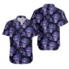 Baltimore Ravens Mystery Skull And Flower Hawaii Shirt Summer Collection, NFL Hawaiian Shirt