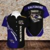 Baltimore Ravens Nfl Gift For Fan Football Graphic Print Hawaiian Shirt, NFL Hawaiian Shirt