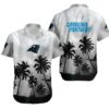Carolina Panthers Coconut Trees Nfl Gift For Fan Hawaiian Graphic Print Hawaiian Shirt, NFL Hawaiian Shirt