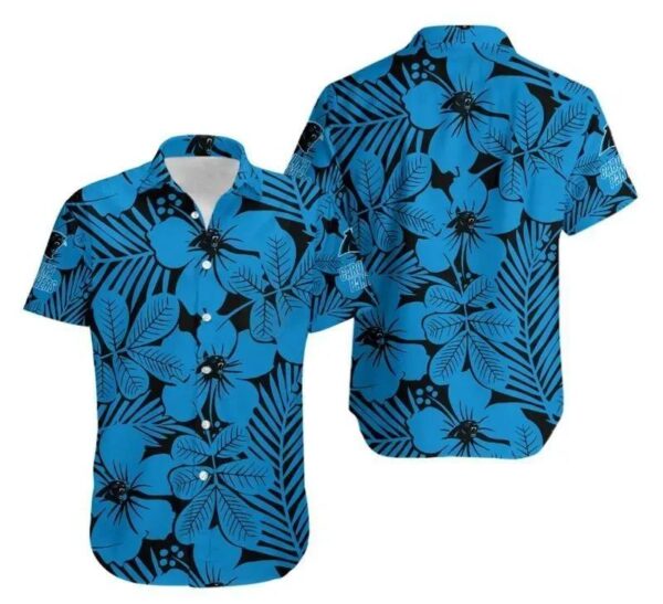 Carolina Panthers Flower Hawaii Shirt Summer Collection, NFL Hawaiian Shirt