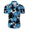 Carolina Panthers Hawaiian Shirt Tropical Flower, NFL Hawaiian Shirt