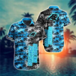 Carolina Panthers NFL Flower Gift For Summer Hawaiian Shirt, NFL Hawaiian Shirt