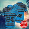 Carolina Panthers Nfl Football Hawaiian Shirt – Custom Your Name New Trends Summer Best Gift Ever, NFL Hawaiian Shirt
