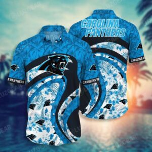 Carolina Panthers Nfl Hawaii Shirt Graphic Floral Tropical Pattern This Summer For Fan, NFL Hawaiian Shirt