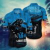 Carolina Panthers Nfl Hawaii Shirt Graphic Tropical Pattern Short Sleeve Hot Summer, NFL Hawaiian Shirt