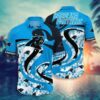Carolina Panthers Nfl Hawaii Shirt Tropical Pattern Graphic This Summer Gift For Fan Nfl, NFL Hawaiian Shirt