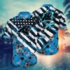 Carolina Panthers Nfl Hawaiian Sas Floral Print American Flag Beach Shirt Style Hot Trending Summer, NFL Hawaiian Shirt