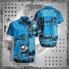 Carolina Panthers Nfl Hawaiian Sas Skull Printed 3D New Trend Summer For Best Fans, NFL Hawaiian Shirt