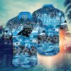 Carolina Panthers Nfl Hawaiian Sas Style Tropical Pattern Graphic Hot Trending Summer For Awesome Fans, NFL Hawaiian Shirt