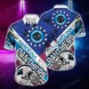 Carolina Panthers Nfl Hawaiian Shirt Graphic American Flag 3D Printed Short Shirt Best Gift For Fans, NFL Hawaiian Shirt
