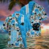 Carolina Panthers Nfl Team Football Beach Shirt Summer Button Down Hawaiian Sas Best Fan Ever, NFL Hawaiian Shirt