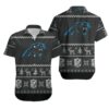 Carolina Panthers Nfl Ugly Sweatshirt 3D Hawaiian Shirt Print Short Sleeve Hawaiian Aloha Shirt, NFL Hawaiian Shirt