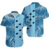 Carolina Panthers Palm Leaves And Stripes Nfl Gift For Fan Hawaii Shirt Summer Collection, NFL Hawaiian Shirt