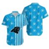Carolina Panthers Stripes And Skull Hawaii Shirt Summer Collection, NFL Hawaiian Shirt