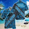 Nfl Carolina Panthers Hawaiian Shirt With Tropical Pattern Flamingo Printed For Fans, NFL Hawaiian Shirt