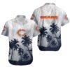 Chicago Bears Coconut Trees Nfl Gift For Fan Hawaiian Graphic Print Short Sleeve Hawaiian Shirt, NFL Hawaiian Shirt