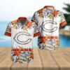 Chicago Bears NFL Floral Tropical Team Hawaiian Shirt, NFL Hawaiian Shirt