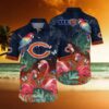 Chicago Bears NFL Flower Full Printing Hawaiian Shirt, NFL Hawaiian Shirt