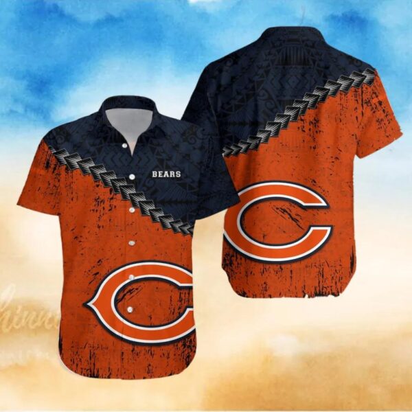 Chicago Bears NFL Polynesian Tattoo Hawaiian Shirt, NFL Hawaiian Shirt
