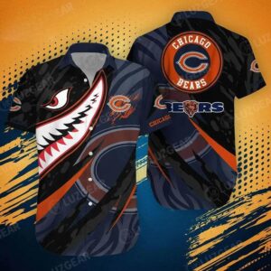 Chicago Bears Nfl Hawaiian Shirt Graphic 3D Printed New Trends Summer For Fan Nfl, NFL Hawaiian Shirt