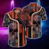 Chicago Bears Nfl Hawaiian Shirt Graphic Tropical Pattern Skull Punisher 3D Printed Best Gift For Fans, NFL Hawaiian Shirt