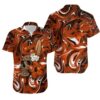 Chicago Bears Skull And Hibiscus Flower Nfl Gift For Fan Hawaii Shirt Summer Collection, NFL Hawaiian Shirt