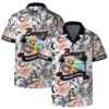 Chicago Bears Team Logo Pattern Parrot Beach Hawaiian Shirt, NFL Hawaiian Shirt