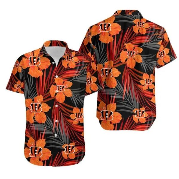 Cincinnati Bengals Flower Hawaii Shirt Summer Collection, NFL Hawaiian Shirt