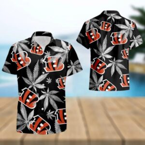 Cincinnati Bengals NFL Black Summer Hawaiian Shirt, NFL Hawaiian Shirt