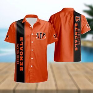 Cincinnati Bengals NFL Football Color Hawaiian Shirt, NFL Hawaiian Shirt