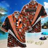 Cincinnati Bengals Nfl Football With Tropical Flower Pattern Hawaiian Shirt For Fans, NFL Hawaiian Shirt