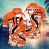 Cincinnati Bengals Nfl Hawaii Shirt And Short Tropical Pattern Graphic This Summer Gift For Fan Nfl, NFL Hawaiian Shirt