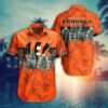 Cincinnati Bengals Nfl Hawaiian Sas Tropical Pattern Graphic Gift For Fan Nfl, NFL Hawaiian Shirt