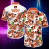Cincinnati Bengals Nfl Hawaiian Sas Tropical Pattern Graphic Hawaii Shirt For Best Fan Ever, NFL Hawaiian Shirt