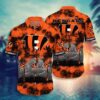 Cincinnati Bengals Nfl Hawaiian Sas Tropical Pattern Graphic Short Sleeve Hot Trend Summer Gift For Fans, NFL Hawaiian Shirt