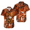 Cincinnati Bengals Skull And Hibiscus Flower Nfl Gift For Fan Hawaii Shirt Summer Collection, NFL Hawaiian Shirt