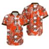 Cleveland Browns Coconut Leaves And Skulls Hawaii Shirt Summer Collection, NFL Hawaiian Shirt