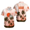 Cleveland Browns Coconut Trees Nfl Gift For Fan Hawaiian Graphic Print Short Sleeve Hawaiian Shirt, NFL Hawaiian Shirt