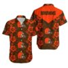 Cleveland Browns Flowers Hawaii Shirt Summer Collection, NFL Hawaiian Shirt