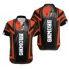 Cleveland Browns For Fan Hawaiian Shirt Print Short Sleeve Hawaiian Aloha Shirt, NFL Hawaiian Shirt