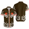 Cleveland Browns Hibiscus Flower Hawaii Shirt Summer Collection, NFL Hawaiian Shirt