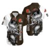 Cleveland Browns Jack Skellington And Zero Hawaiian Shirt Print Short Sleeve Hawaiian  Aloha Shirt, NFL Hawaiian Shirt